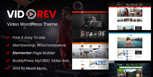 VidoRev - Video WordPress Theme Logo